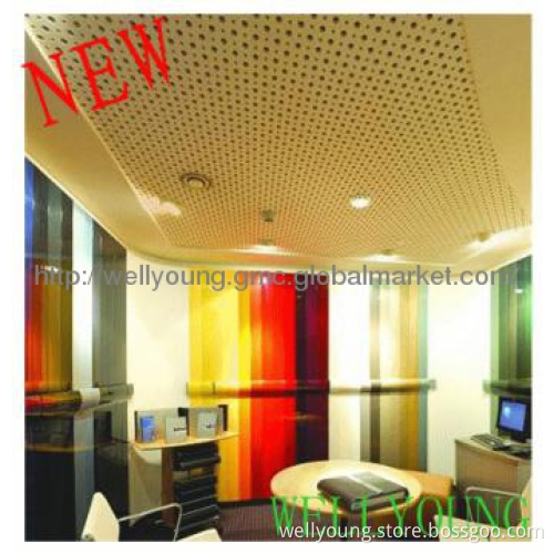 Perforated sound absorbing board